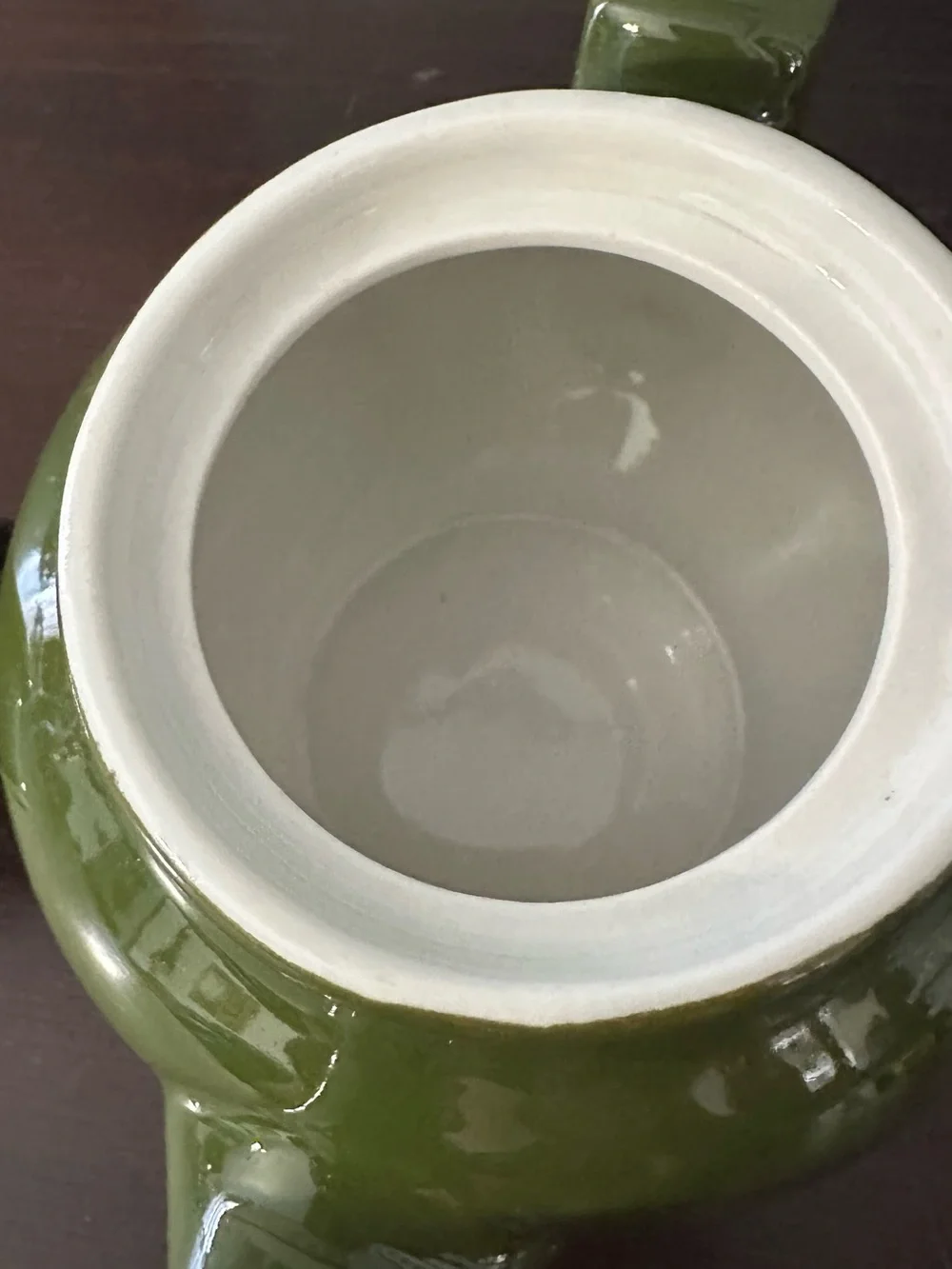 Olive Green Ceramic mini Teapot